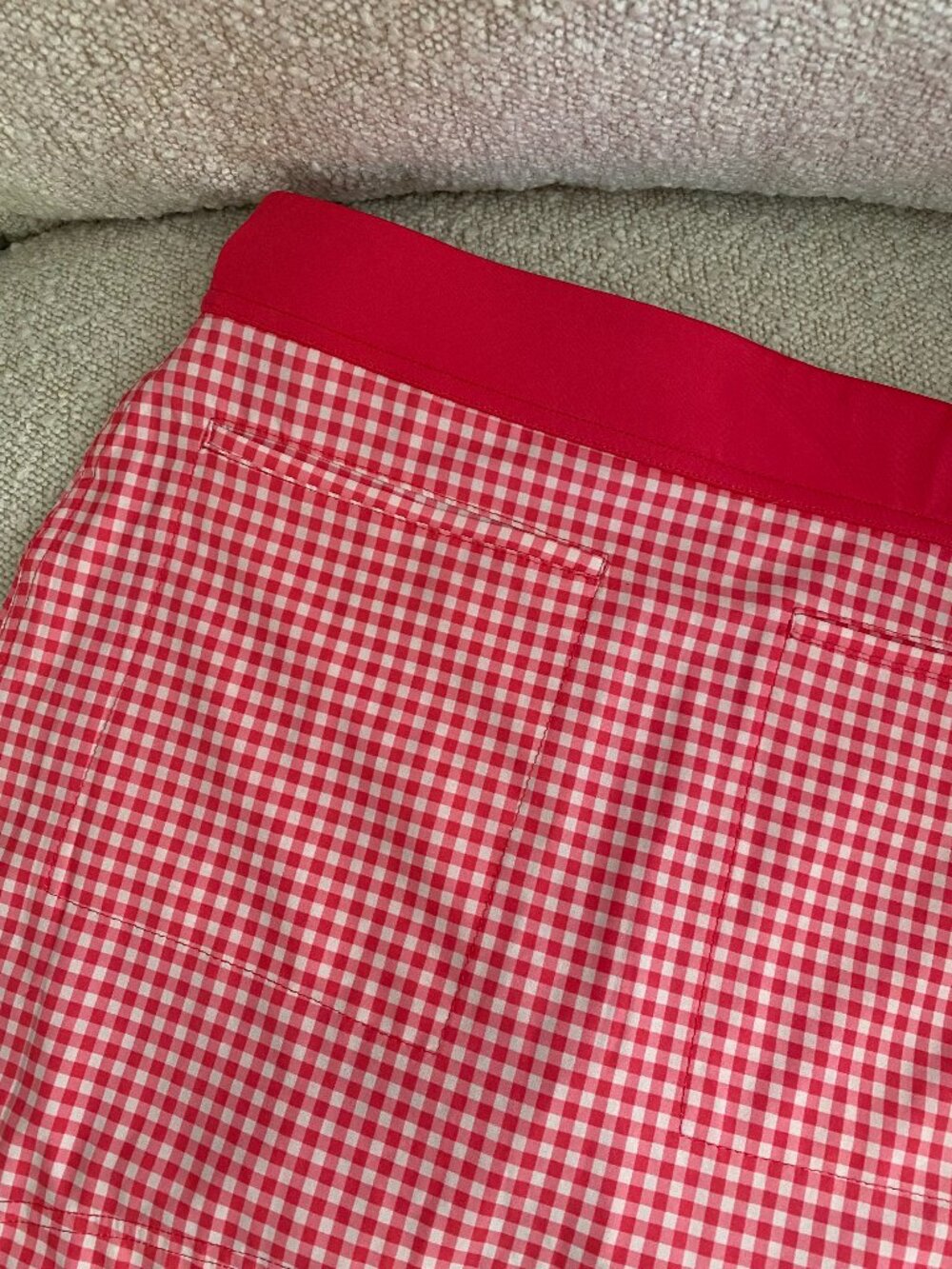 Belyn Key | Melon Check Ruffle Skort - Picture 9 of 10